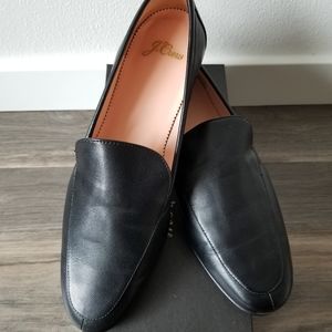 NIB J. Crew Leather Smoking Slippers